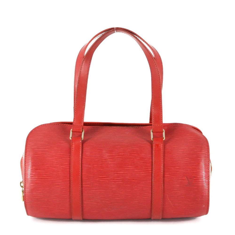 LOUIS VUITTON Soufflot Red EPI Satchel